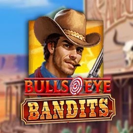 Bulls Eye Bandits slot logo by Origins at WinRolla Casino