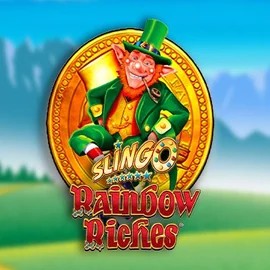 Slingo Rainbow Riches online game logo by Gaming Realms on winnrolla.de